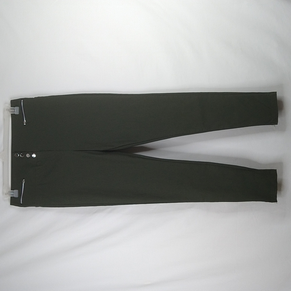 Valia Green Slim Pants Size: XL